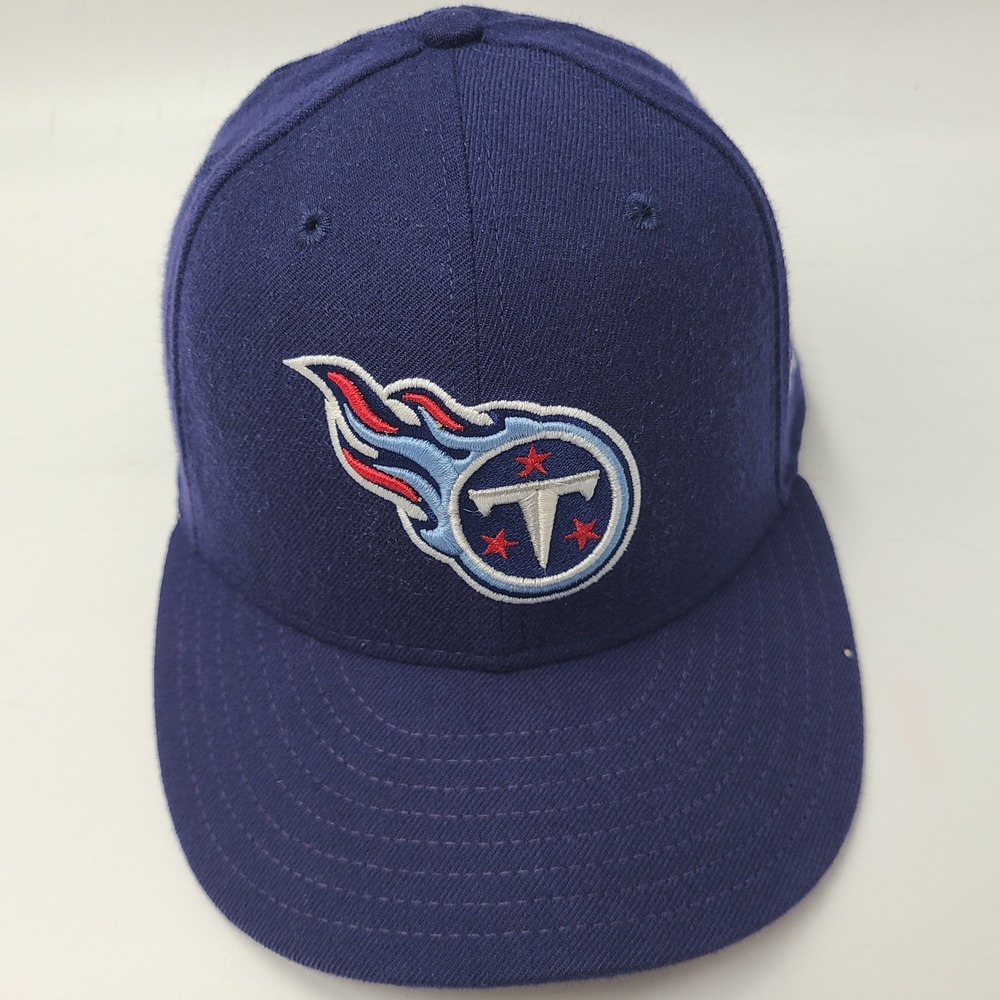 Vintage Tennessee Titans Hat Fitted 7 5/8 New Era 59Fifty Blue NFL Football Wool